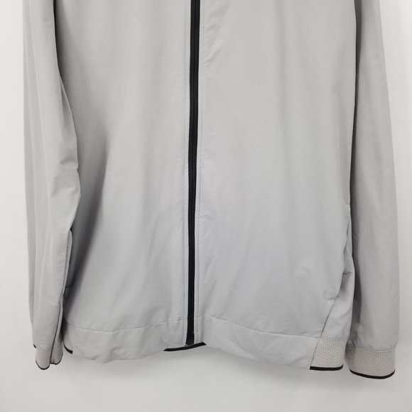 Adidas Golf Grey Long Sleeved Men's Zip Up Jacket Size Large - Picture 6 of 12